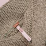 Free People Claudia Cotton Blend Ribbed Knit Stretch Tie Front Waist Skirt Green Photo 4