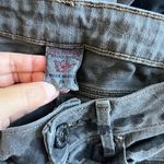 True Religion  Black Gray Halle Mid-Rise Skinny‎ Jeans Size 24 Animal Print Photo 5