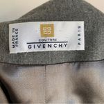 Givenchy  Couture Paris Grey Double Breasted Hourglass Wool Blazer Jacket Size S Photo 11