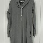 Bellybutton XS Gray Sweatshirt Cowl Neck Dress with Pockets Photo 2