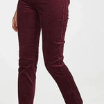 Anthropologie PAIGE Hoxton Ankle Burgundy Red Corduroy Pants size 29 Photo 0