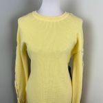 Bebe  Yellow Thermal Lace-Up Long Sleeve Sleeve Mini Dress Medium NWT Photo 4