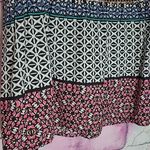 Anthropologie  RANNA GILL CROCHET TRIM BOLD BOHO PRINTED LONG LINE TANK TOP SMALL Photo 8