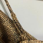 Sincerely Jules Silky Spaghetti Strap Animal Print Bodysuit Size Small Tan Photo 5
