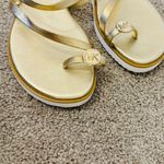 Michael Kors LETTY ICONIC MK LOGO TOE RING SEXY POOL SLIDES SANDALS Photo 3