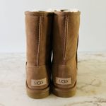 UGG  AUSTRALIA Chestnut Suede Classic Short Shearling Boots - US 7 Photo 3