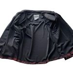 Sheri Martin Velvet Floral Jacket Black red Size 12 Vintage Bling Floral Photo 7