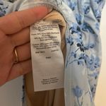 A pea in the pod NWT Ruffled Maternity Floral Swimsuit Light Blue Size XS Photo 4