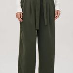 COS  green  belted paper-bag cropped trousers 4 Photo 3