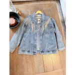 Buckle NWT | Verevert Rhinestone Fringe Denim Jacket size Large Photo 7