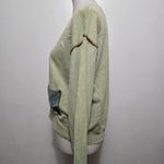 Vintage Produce Company 90s Green Mineral Wash Zip Jacket S Boho Artsy Grunge Size M Photo 2