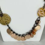 Chico's  Mixed Metal Disc Charm Chain Statement Necklace ✨ Photo 4