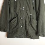 Sly military spirit of freedom parkas zip and buckle up jacket size medium Green Photo 2