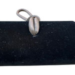 La Regale Vintage Black Suede Evening Clutch Wristlet velvet Photo 0