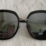 Boutique NEW Black Oversized Sunglasses W/ Case Photo 0