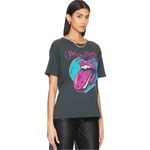 Free People Black Pink Blue Rolling Stones 78 Ticket Boyfriend Oversized T-Shirt Photo 10