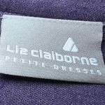 Liz Claiborne  Knit Jacket Womens Small Purple Large Button Front Business Chic Photo 3