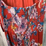 Band of Gypsies Medium Surplice Peplum Faux Wrap Halter Tie V-Neck Floral Dress Photo 9