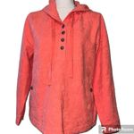 Soft Surroundings Bali pullover heathered orange hoodie tunic see drawstring pic Photo 11