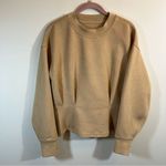 Lululemon Gathered Waist Pullover Sweatshirt Sweater Pecan Tan Softstreme 4 Photo 2