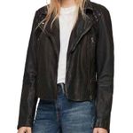 ALLSAINTS NWT Sheep Leather Moto Jacket in Black Size US 00 Photo 10