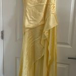 Bardot Gold Asymmetrical Sundress Spaghetti Strap Photo 0