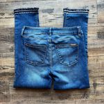 White House | Black Market  Womens The Slim Crop Embroidered Frayed Hem Jeans Sz 0 Photo 10