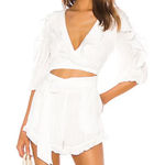 Majorelle MAJORELLA Enzo Romper in Ivory Size XL NWOT Bridal Photo 0