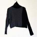 Topshop  Ribbed Turtleneck Color Block Sweater Knit 8-10 Photo 3