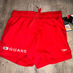 Speedo NEW  Red Shorts Small Comfort Stretch Photo 0
