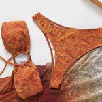 SheIn Brazilian Cut Halter Bandeau Top Bikini Set Photo 0