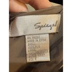 Speigel 100% Silk Chain Link Dress Y2K 2000's Empire Waist Size 6 Equestrian Brown Photo 4