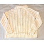 NWOT Haven Well Within Open Stitch Johnny Collar Sweater, White, Sz S White Photo 2