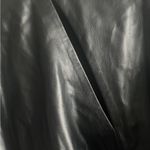 Eloquii Draped Faux Leather Dress, New with Tags, Black Photo 7
