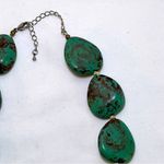 Faux Turquoise Southwestern Lightweight Chunky Pendant Necklace Green Photo 5