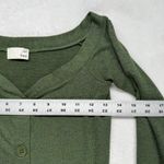 Wilfred Aritzia  Free Button Front Long Sleeve Bodycon‎ Midi Dress Olive Green S Photo 1