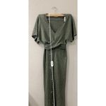 All in Favor  NWT OLIVE PLISSE‎ TEXTURED DRESS SIZE S Photo 4
