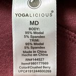 Yogalicious Women’s Lightweight Mock Neck Pullover Sweatshirt in Crushed Berry Photo 6
