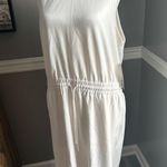 Athleta NWT $115 Seasoft Midi Dress White Athletic Athleisure Size XL Photo 3