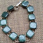 Green Stone Necklace and Bracelet Set Photo 4