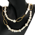 Mignonne Gavigan  14k Gold-Plated Renata Double Collar Freshwater Pearl Necklace Photo 0