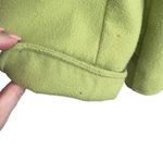 Chico's  3 Women‎ Jacket XL Green Pockets Open Front Cuffed Fleece Warm Cozy Coat Photo 3