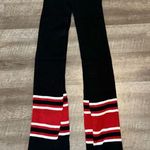 Free People Black & Red Sweater Shawl/Scarf Wrap Photo 0