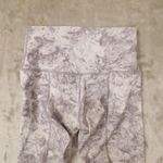 Lululemon Wunder Under Fold Down High-Rise Crop Scalloped Gray Womens size 6 Photo 2