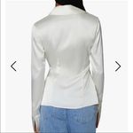 We Wore What NWOT  Traditional Satin Button Down Photo 1