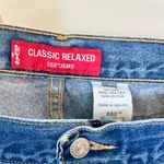 Levi's Vintage Classic Relaxed 550 Blue Tapered Jeans - Size: 12 Photo 2