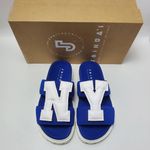 Joshua's Heart In New York City Slip On Footbed Sandals Blue White Size EU 37 Photo 1