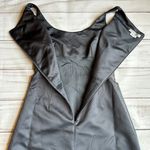 Kay Unger  Dark Charcoal Gray Beaded Floral Formal Dress Size 6 Photo 10