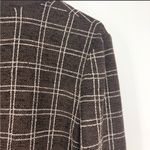 St. John  Brown and Tan Square Button Down Cardigan Photo 4