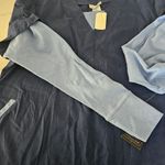 Katherine Heigl Collection Scrubs Dark Blue Long Sleeve Top flower sz 2XL Photo 1
